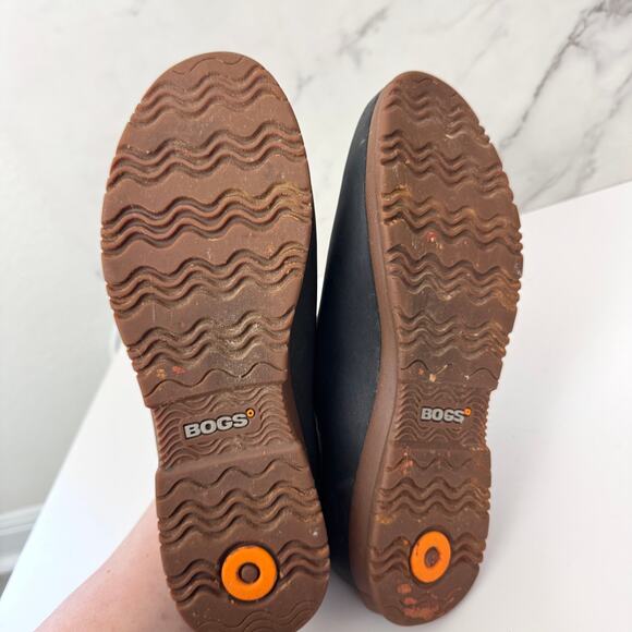 Bogs Womens Sweet Pea Chelsea Boots Size 10 Waterproof Rain Garden Black - Picture 9 of 10